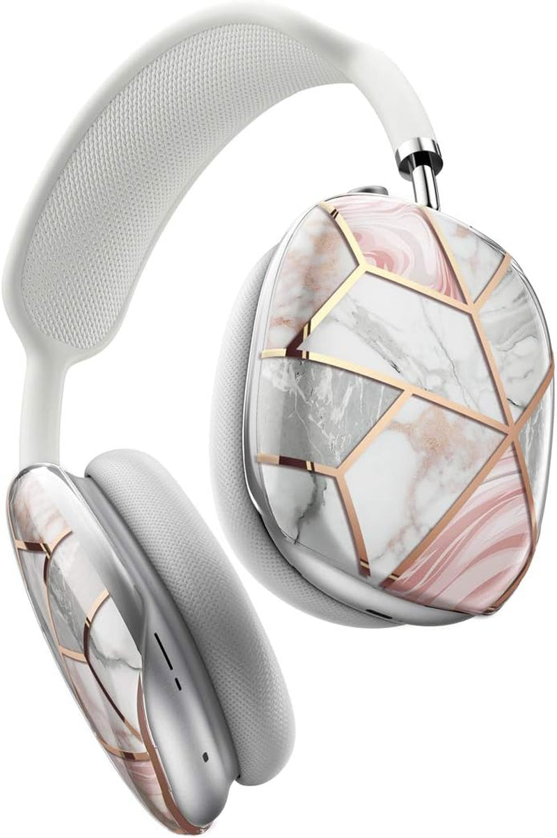 I-Blason Cosmo Case Designed for Airpods Max Headphones, Protective Stylish Earpads Case Cover Compatible with Apple Airpods Max, 1 Pair (Marble)  i-Blason   