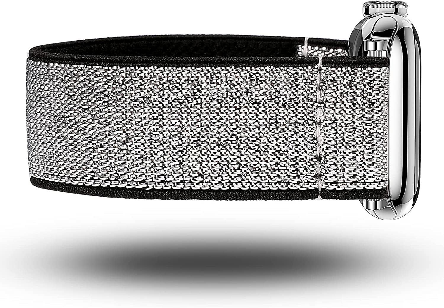 TOYOUTHS Elastic Band Compatible with Apple Watch Band Scrunchies Stretchy Solo Loop 41Mm/40Mm/38Mm Soft Nylon Strap Replacement Wristband for Iwatch Series 8/7/SE/6/5/4/3/2/1, Black/Gold/Blue, S  TOYOUTHS   