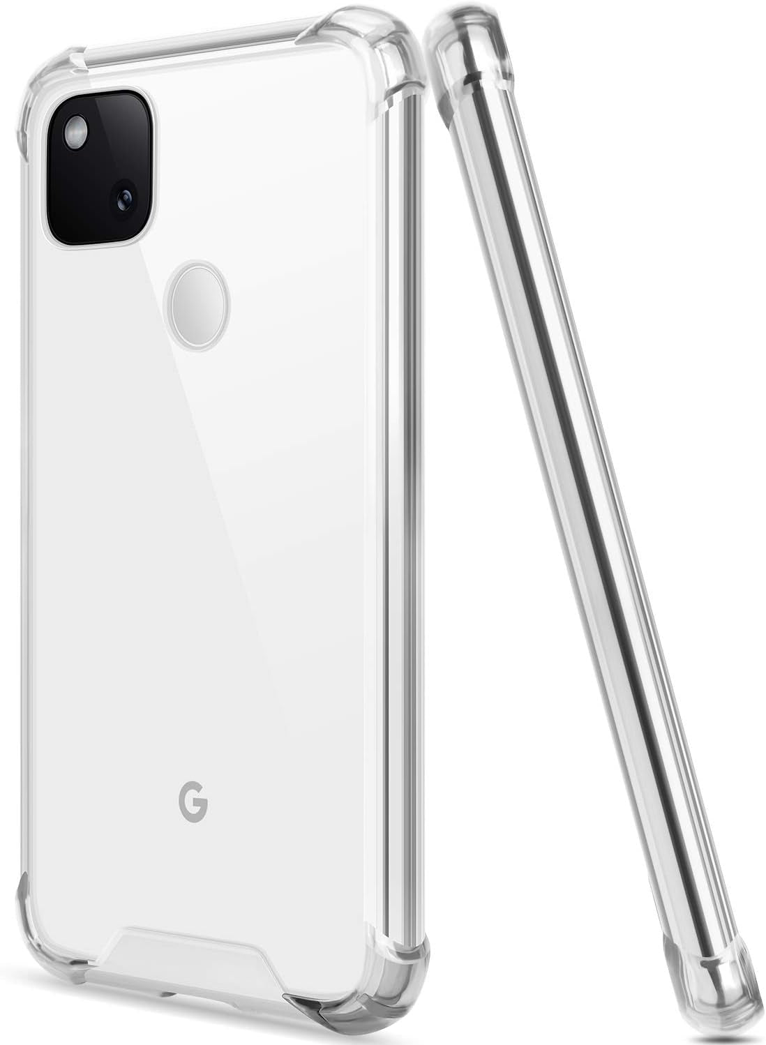 Salawat for Google Pixel 4A Case[Not Fit with 4A 5G], Clear Cute Gradient Slim Cover Reinforced TPU Bumper Hard PC Back Shockproof Protective Case for Google Pixel 4A 5.8 Inch 2020 (Purple Blue)  SALAWAT Crystal Clear  