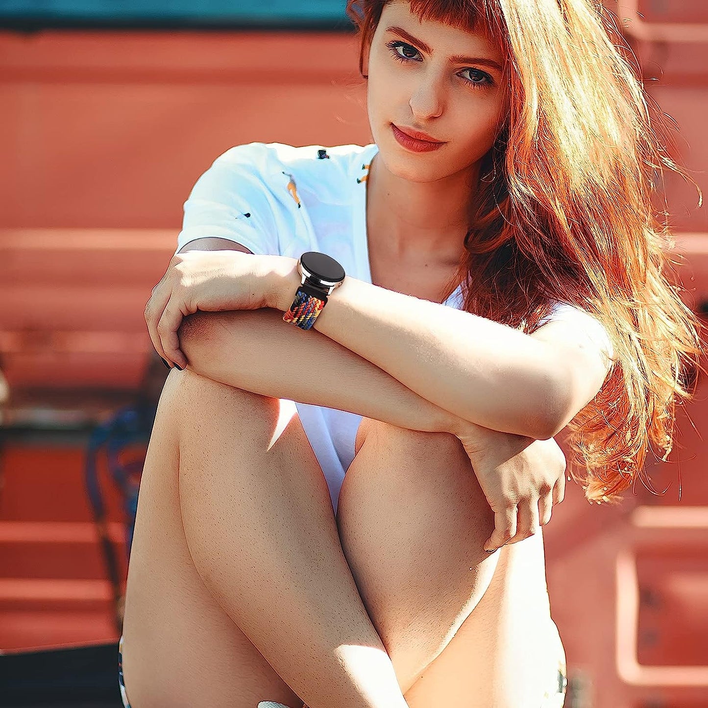 Wanme Bands for Garmin Venu / Vivoactive 3 Watch Band, 20Mm Adjustable Braided Elastic Replacement Wristband Strap for Garmin Venu Sq, Vivoactive 3 Music, Forerunner 645 / 245 Music, Samsung Galaxy Watch 4  Wanme   