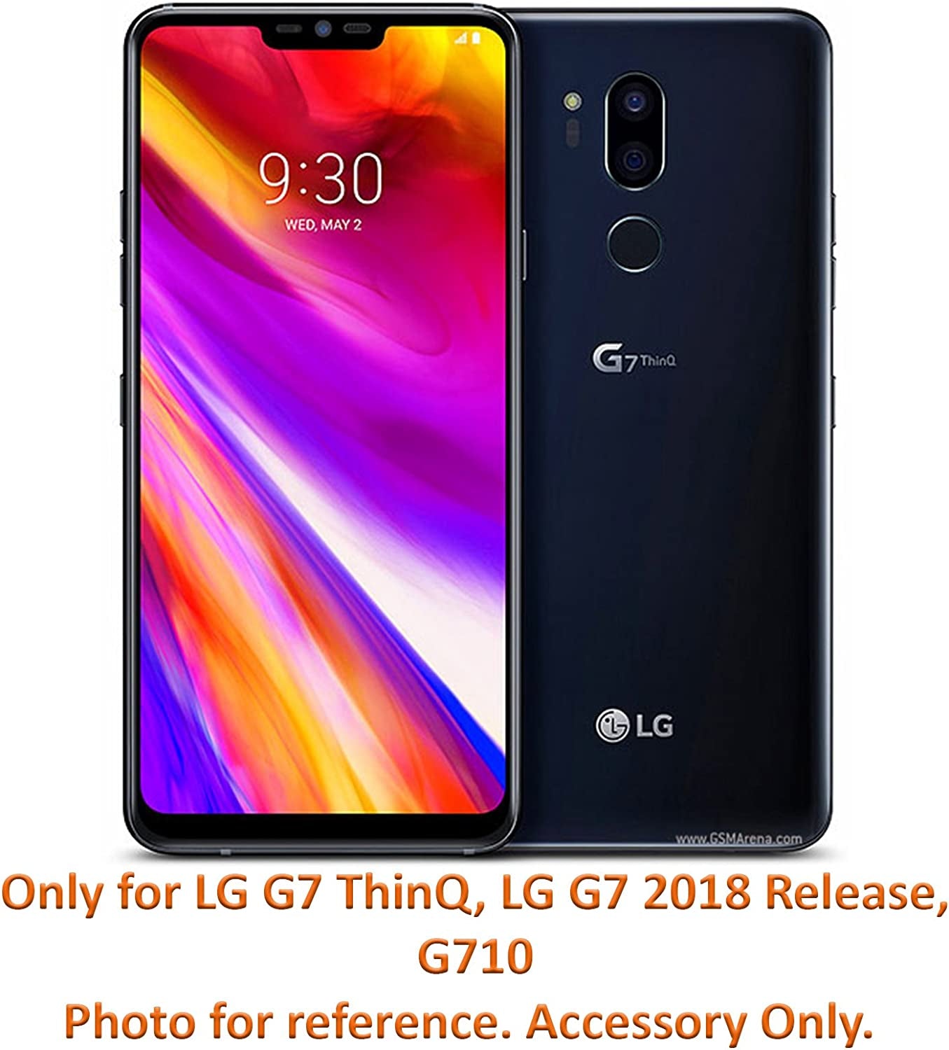 For LG G7 Thinq, LG G7 2018 Release, (G710) Full Body Armor Rugged Holster Defender Hybrid Case with 360 Swivel Belt Clip & Built in Screen Protector (Purple)  Customerfirst   
