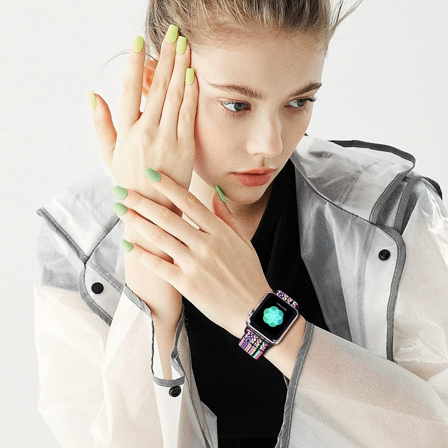 HILIMINY 10 Pack Stretchy Solo Loop Bands Compatible with Apple Watch 38Mm 40Mm 41Mm 42Mm 44Mm 45Mm 49Mm Men Women, Braided Elastic Nylon Sport No Buckles Straps for Iwatch Ultra SE Series 8 7 6 5 4 3 2 1  HILIMNY   