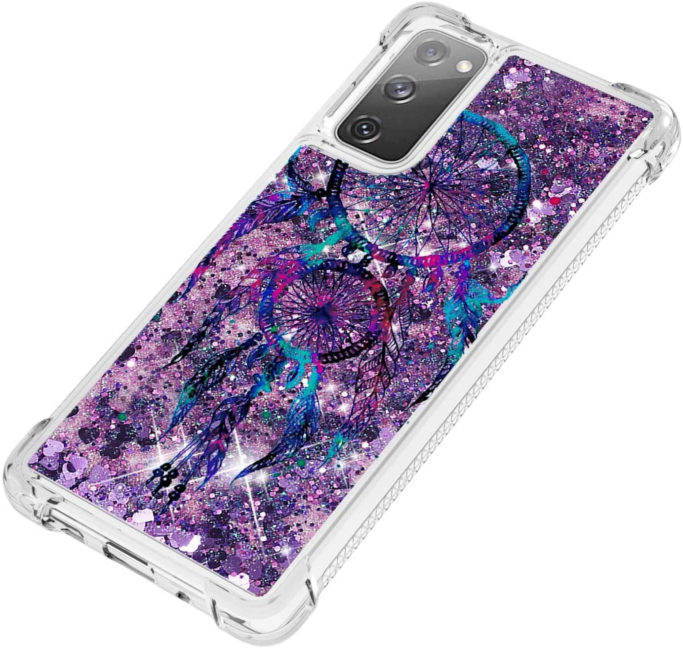 CAIYUNL for Oneplus Nord N200 5G Case with Tempered Glass Screen Protector, Glitter Bling Flowing Liquid Sparkle Women Girls Soft TPU Shockproof Protective Cute Case for Oneplus Nord N200 5G  CAIYUNL   