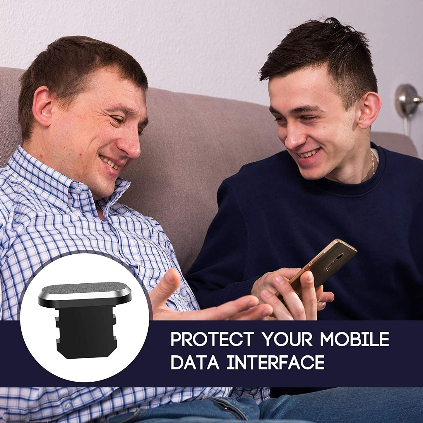 4 Pieces anti Dust Plugs Compatible with Iphone 11, Iphone 12 Protects Charging Dust Cover Compatible with Iphone 11, 12, Pro, Max/X/Xs/Xr, 7, 8 Plus, Ipad Mini/Air (Black)  Weewooday   