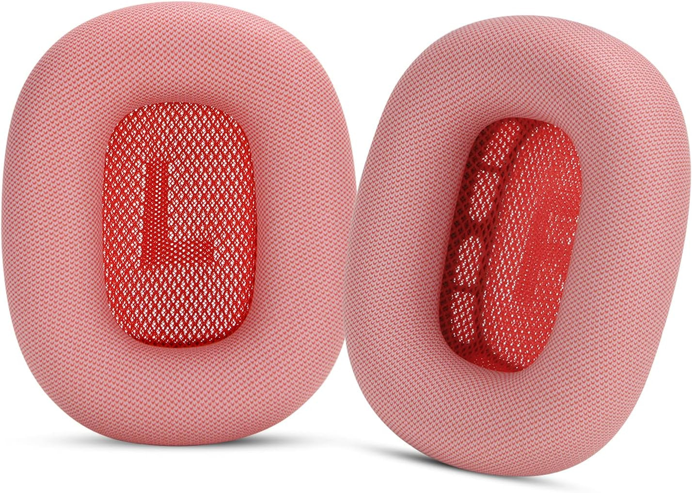 Earpads for Apple Airpods Max Earpad Replacement Sweat Proof Ear Cushions Airpods Max Ear Pad Earcups with Protein Leather, Memory Foam and Magnet Blue  Earrock Red Protein Leather 