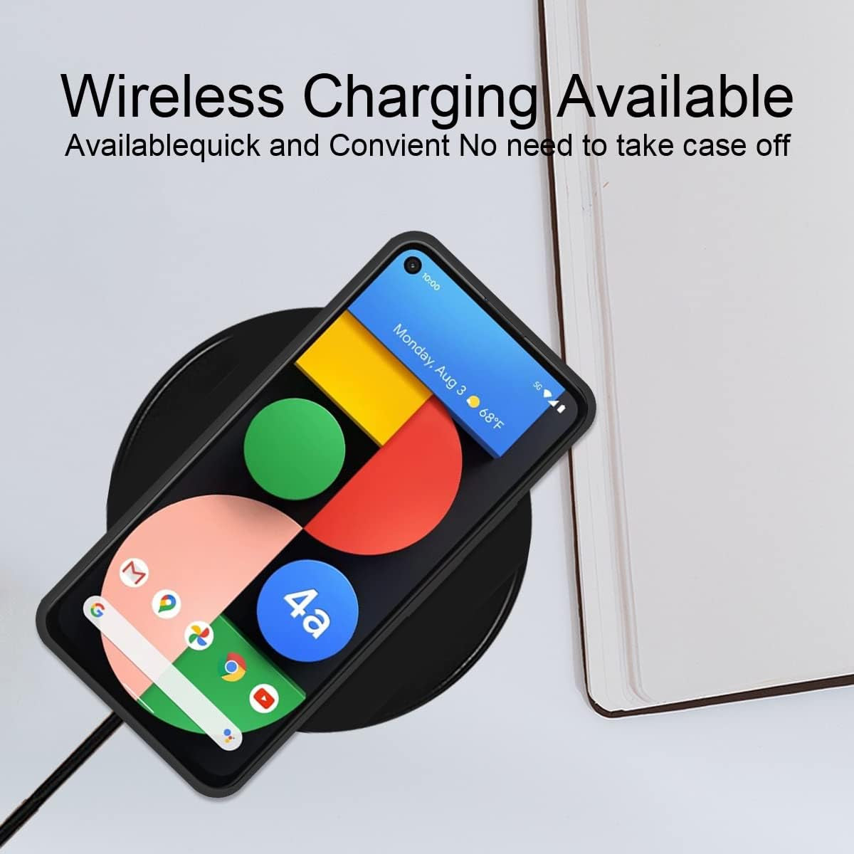 Zaztify Phone Case for Google Pixel 4A 5G, Lovely Irregular Brown Love Heart Khaki Lovecore Aesthetic Cute Shockproof Protective Anti-Slip Thin Soft Cover Shell  zaztify   