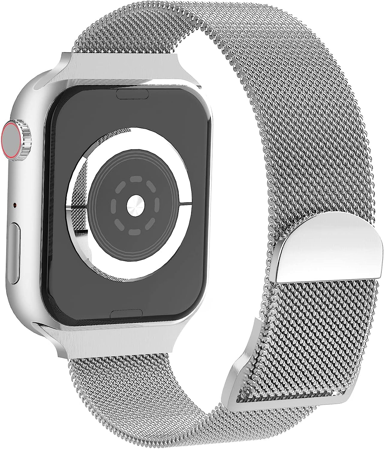 Magnetic Mesh Metal Bands Compatible with Apple Watch Band 38Mm 40Mm 41Mm 42Mm 44Mm 45Mm 49Mm for Milanese Sport Clasp Loop Strap Women Men for Iwatch Series 8 7 SE 6 5 4 3 2 1  HYRUNHX   