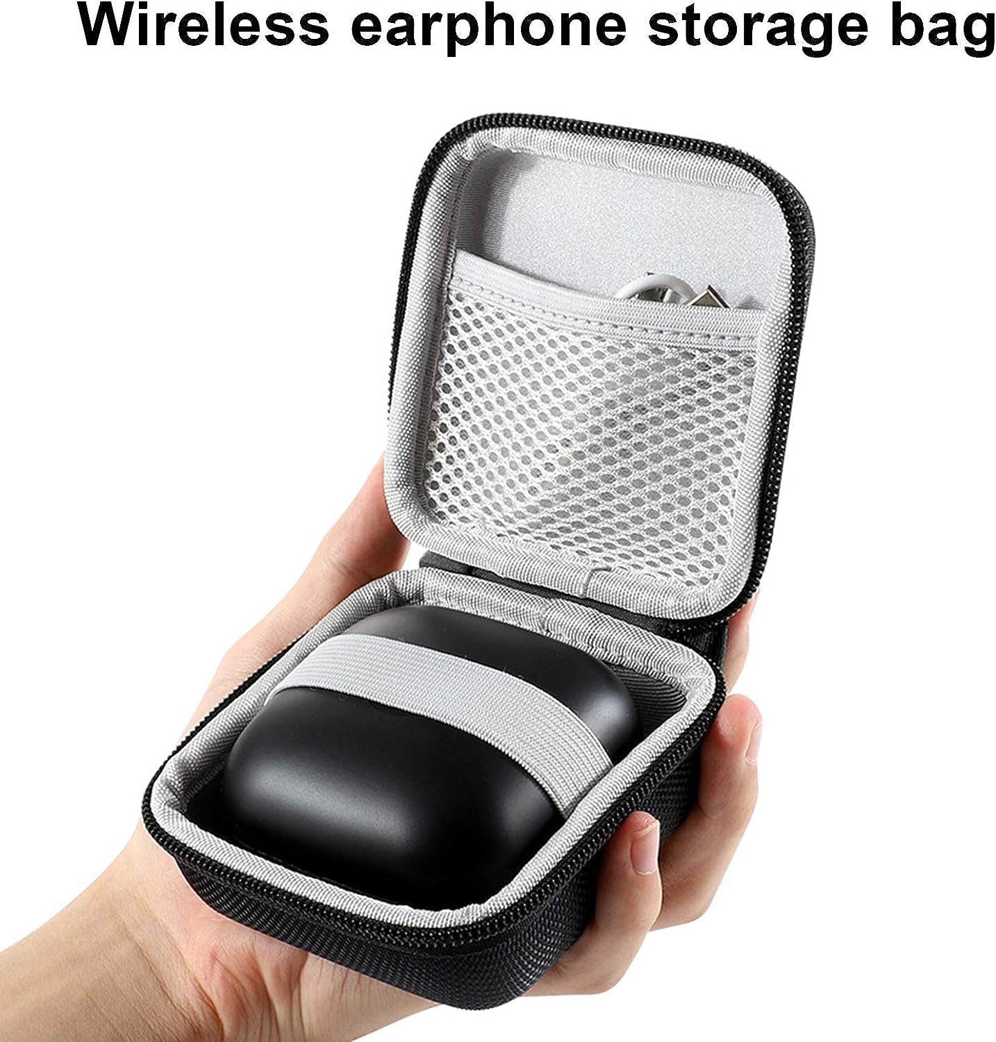 Goodliest Portable Multifunction Hard Wireless Earphone Storage Pouch Case Compatible with Powerbeats Pro/3 Black  Goodliest   