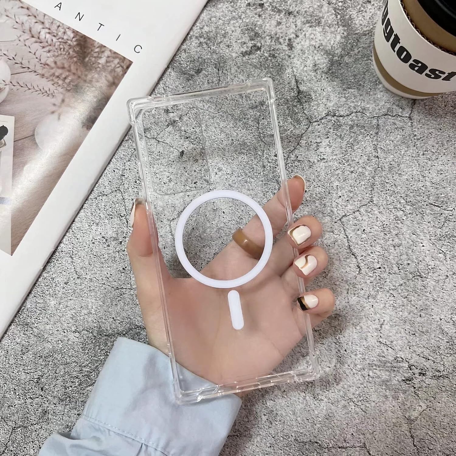 Pinggoo Clear Magnetic Case for Samsung Galaxy Note 20 Ultra - Magsafe Compatible, Soft TPU Bumper, Slim Fit, Shockproof, Anti-Yellow  PingGoo   