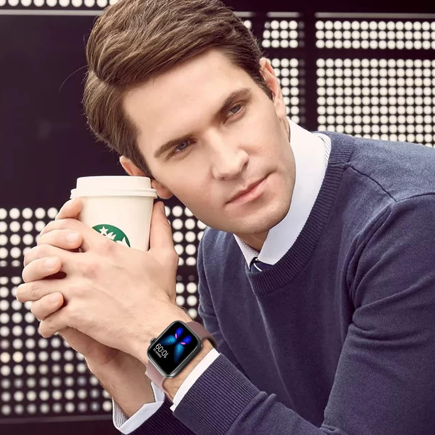 Tighesen Sport Bands Compatible with Apple Watch Band 38Mm 40Mm 41Mm 42Mm 44Mm 45Mm 49Mm S/M M/L for Women/Men Waterproof Soft Silicone Replacement Strap Accessories for Iwatch Ultra SE Series 8/7/6/5/4/3/2/1(Smokey Mauve, 38/40/41Mm M/L)  SinceC   