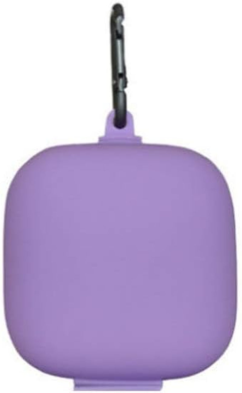 Compatible for Beats Powerbeats Pro Headset, Earphone Case - Creative Headphone Protective Box Metal Buckle Silicone Skin Headset Storage Shell  UKCOCO   