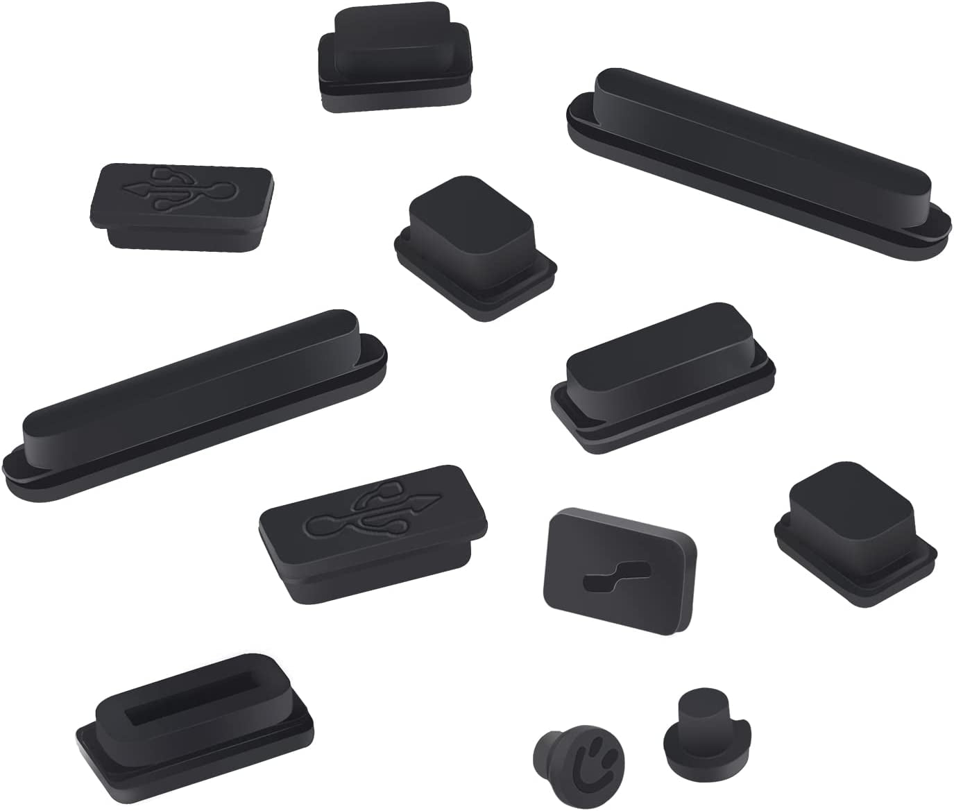 5 Pcs anti Dust Dirt Plugs Covers for 2022-2018 Macbook Air 13 M2 A2681 A2337 M1 A2179 A1932, 2022-2016 Macbook Pro 13 A2338 M2 M1 A2289/ Pro 15, 2019 Macbook Pro 16 A2141, Silicone Port Dust Cups  iKammo 12 Pack  