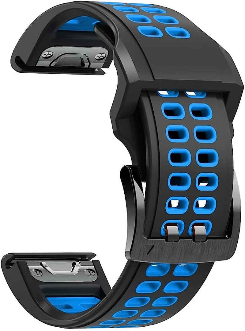 Eeomoik Silicone 22Mm Band Straps for Garmin Fenix 5 plus 6 Pro 7 935 945 S60 S62 Smart Quick Fit Wristband for Garmin Epix Bracelet  EEOMOiK I For Epix 