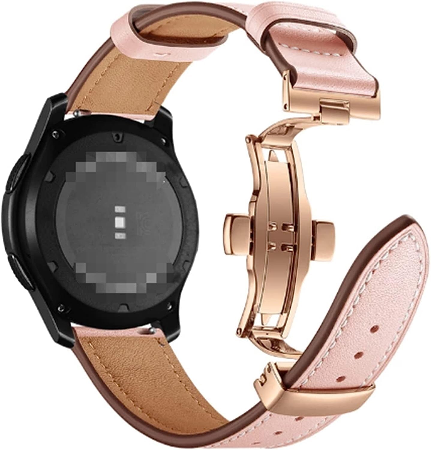 Yi Pin 18Mm Leather Band Strap Quick Release Watchband Bracelet Compatible with Garmin Vivoactive 4S/Move 3S/Active S/Rey Smart Watch Accessories  hefeishijingkaiqulanruobaihuoshanghang   