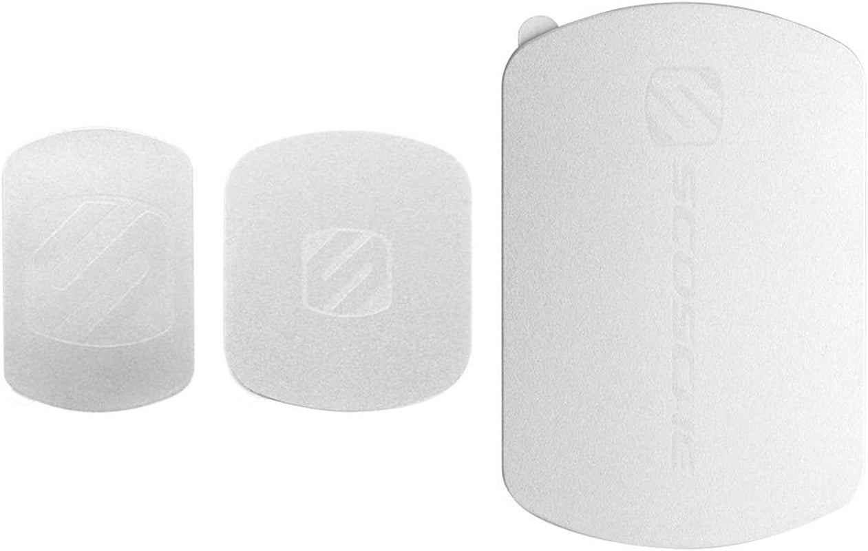 Scosche MAGRKI Magicmount Phone Replacement Plate Kit - for Magnetic Car Phone Mount Holder with Extra Strength Hold, Universal with All Devices, Black  Scosche Silver Plates 