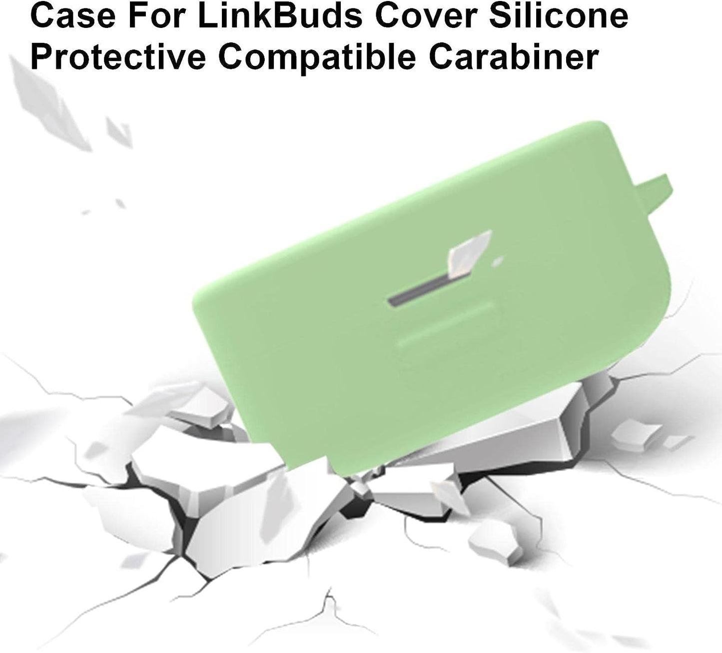 Aeihevo Silicone Case Cover for Sony Linkbuds WF-L900 | Scratch Shock Resistant Liquid Protective Sleeve Skin Cover | Soft Liquid Silicone Cover with Keychain for Wireless Earbuds  Aeihevo   