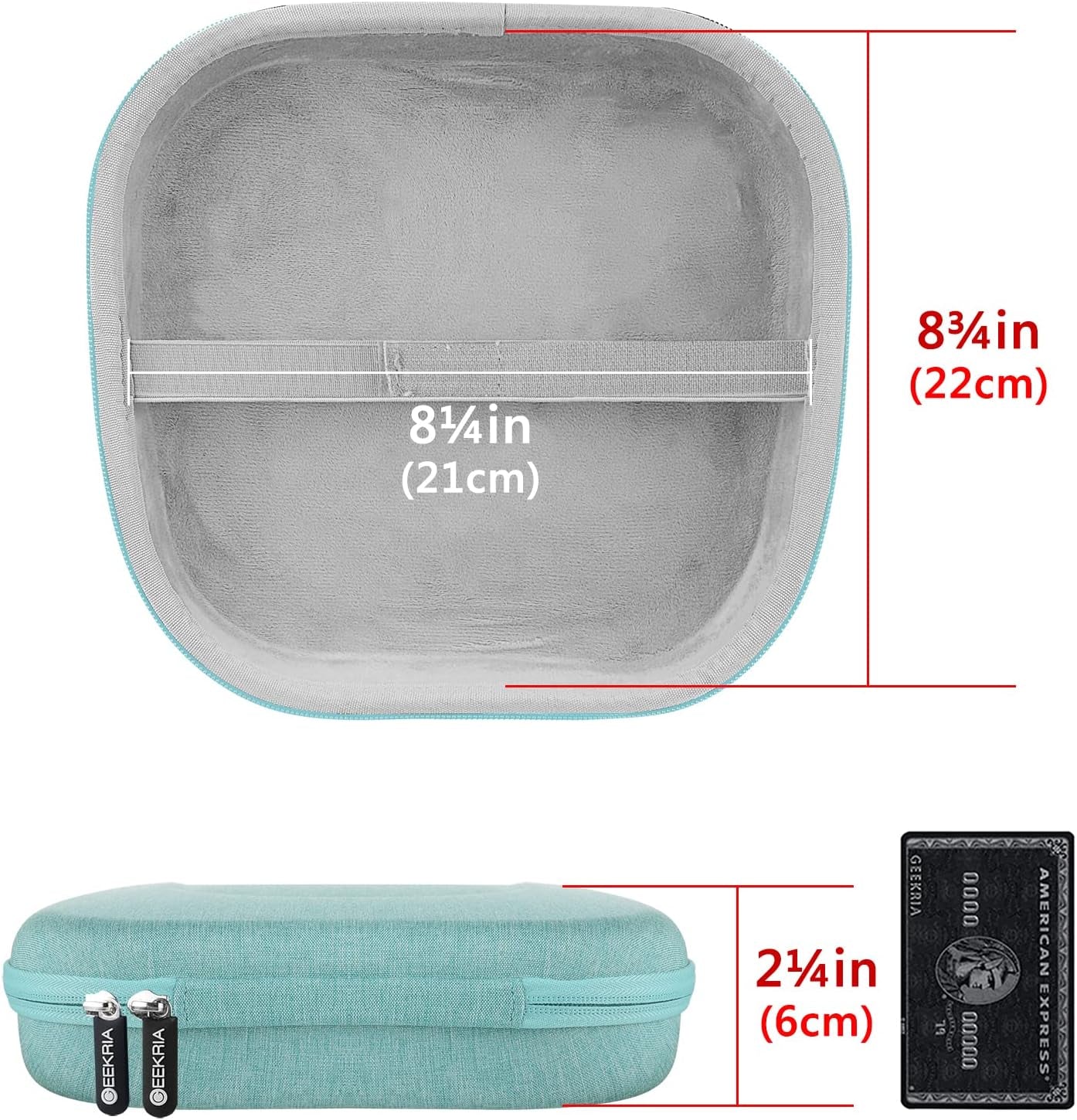 Geekria Shield Headphones Case, Compatible with Airpod Max Headphones Case, Replacement Hard Shell Travel Carrying Bag with Room for Smart Case and Accessories Storage (Green)  Geekria   