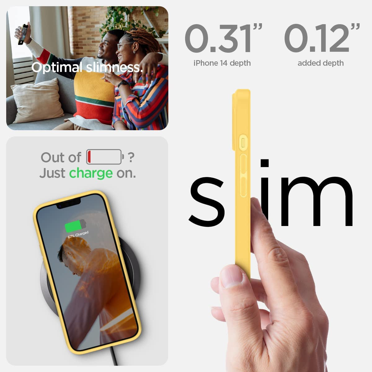 Spigen Butter Yellow Designed for Iphone 14 Case (2022) - Butter Yellow  Spigen   