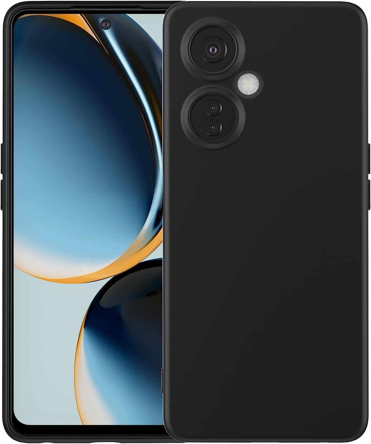 Foluu for Oneplus Nord N200 5G Case, Liquid Silicone Gel Rubber Bumper Case with Soft Microfiber Lining Cushion Slim Hard Shell Shockproof Protective Cover for Oneplus Nord N200 5G 2021 (Black)  Foluu Nord N30 5G 2023-Black Oneplus Nord N30 5G 2023 