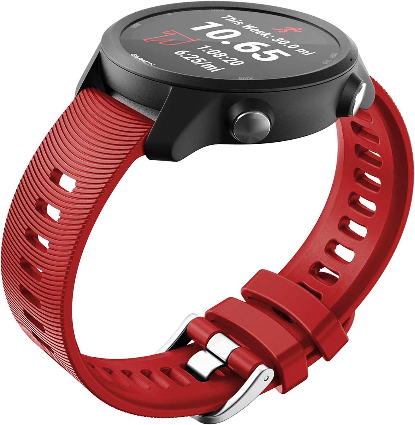 Notocity for Garmin Forerunner 245 Band Forerunner 55 Band, 20Mm Replacement Band for Galaxy Watch 5/5 Pro Galaxy Watch 4 Vivoactive 3 Forerunner 645/245 Music Band  NotoCity red  