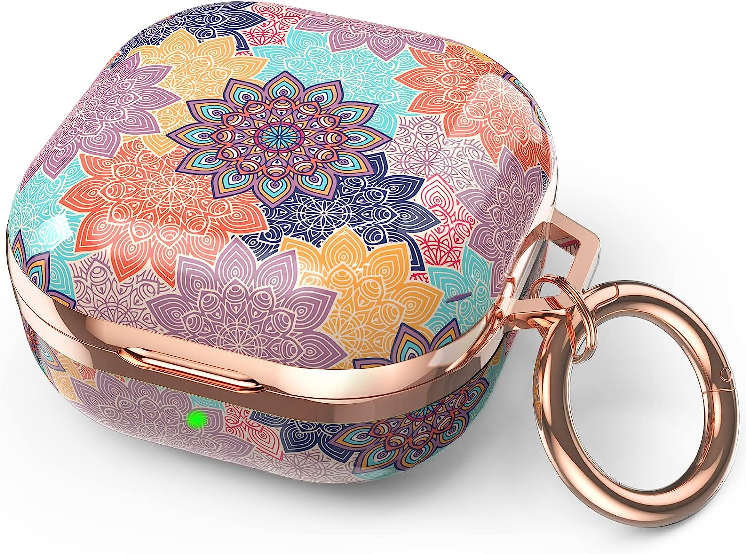 Delidigi for Galaxy Buds 2 Pro Case (2022) / Galaxy Buds Pro Case (2021) / Galaxy Buds 2 Case/Galaxy Buds Live Case Stylish Hard TPU Shockproof Case Cover for Women Girls Samsung Earbuds (Mandala)  Delidigi   