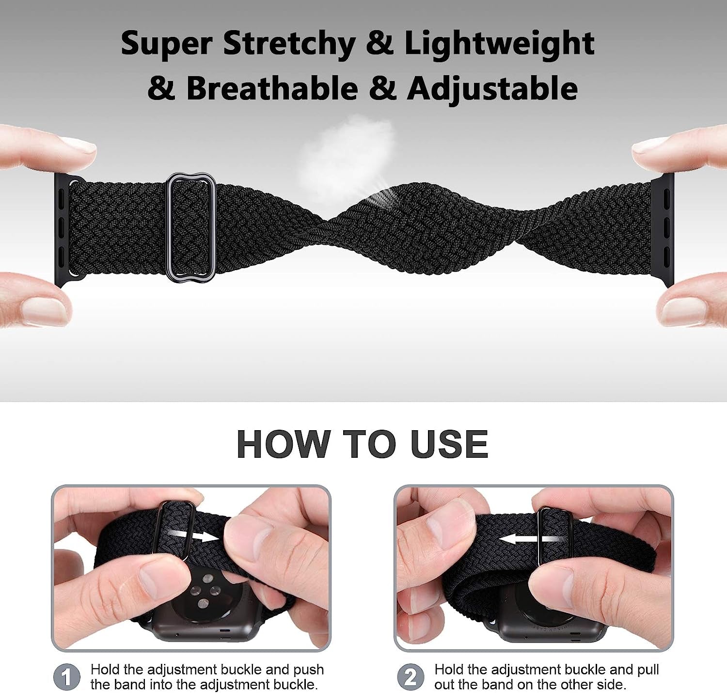 WANLISS Braided Bands Compatible with Apple Watch Band 38Mm 40Mm 41Mm 42Mm 44Mm 45Mm 49Mm for Women Men,Solo Loop Elastic Stretchy Straps Wristbands for Iwatch Series SE 8 7 6 5 4 3 2 Ultra,6Packs  WANLISS   