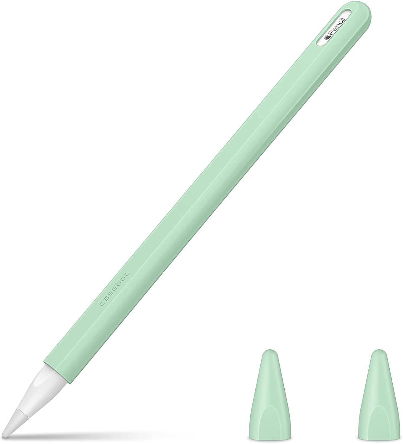 Fintie Silicone Sleeve for Apple Pencil 2Nd Generation, Light Pen Skin Case Cover Soft Protective Pencil Grip Holder with 2 Nib Covers Accessories, Lilac Purple  FINTIE Green  