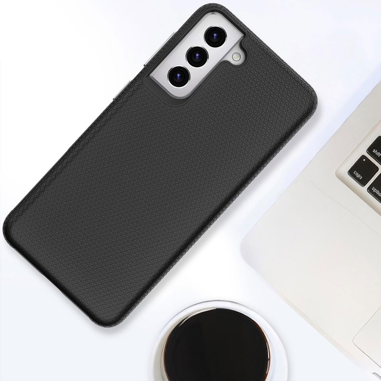 TROWRAP for Samsung Galaxy S21 Case Slim, Galaxy S21 5G Phone Case Black, Samsung S21 Case Dual Layer, 6.2 Inch  TROWRAP   