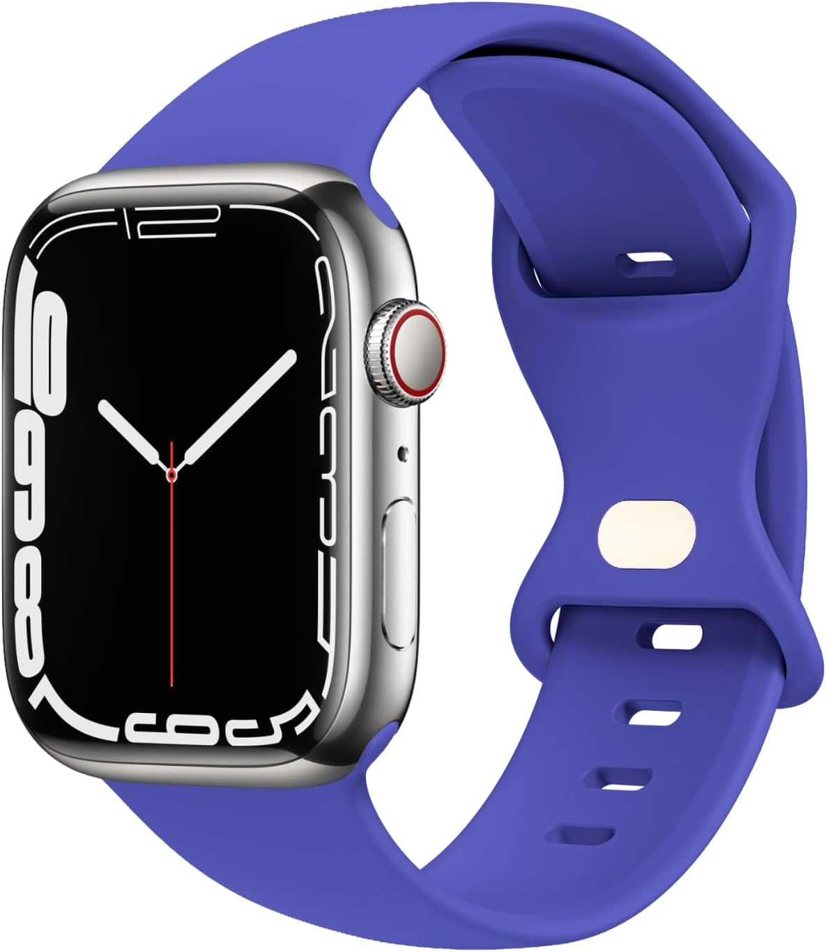 STG Sport Watch Band Compatible with Apple Watch Band 38Mm 40Mm 41Mm 42Mm 44Mm 45Mm 49Mm S/M M/L for Women/Men Waterproof Soft Silicone Replacement Strap Accessories for Iwatch Ultra SE Series 8/7/6/5/4/3/2/1 (38Mm/40Mm/41Mm S/M, Clover)  STG Purple 38mm/40mm/41mm 