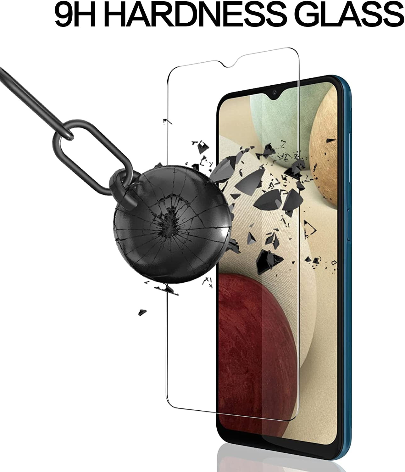 YWXTW Screen Protector for Samsung Galaxy A12 / A13 / A13 LTE / A32 5G / A03S / A02S / A04E / A04S, 9H Tempered Glass Screen Protector Compatible with Galaxy A12/A13/A32 5G/A03S/A02S/A04E/A04S, 2-Pack (Transparent)  LongQuan   