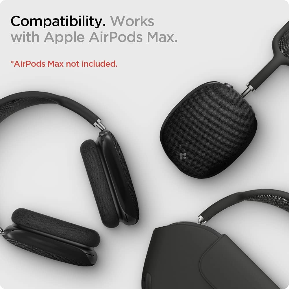 Spigen Urban Fit Designed for Airpods Max Case Cover Protective Ear Cup Covers - Black  Spigen   