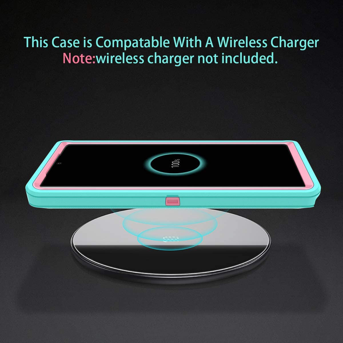 I-HONVA for Galaxy Note 20 Case Shockproof 3 in 1 Full Body Protection [Without Screen Protector] Rugged Heavy Duty Durable Cover Case for Samsung Galaxy Note 20 5G 6.7 Inch, Mint Green/Pink  I-HONVA   