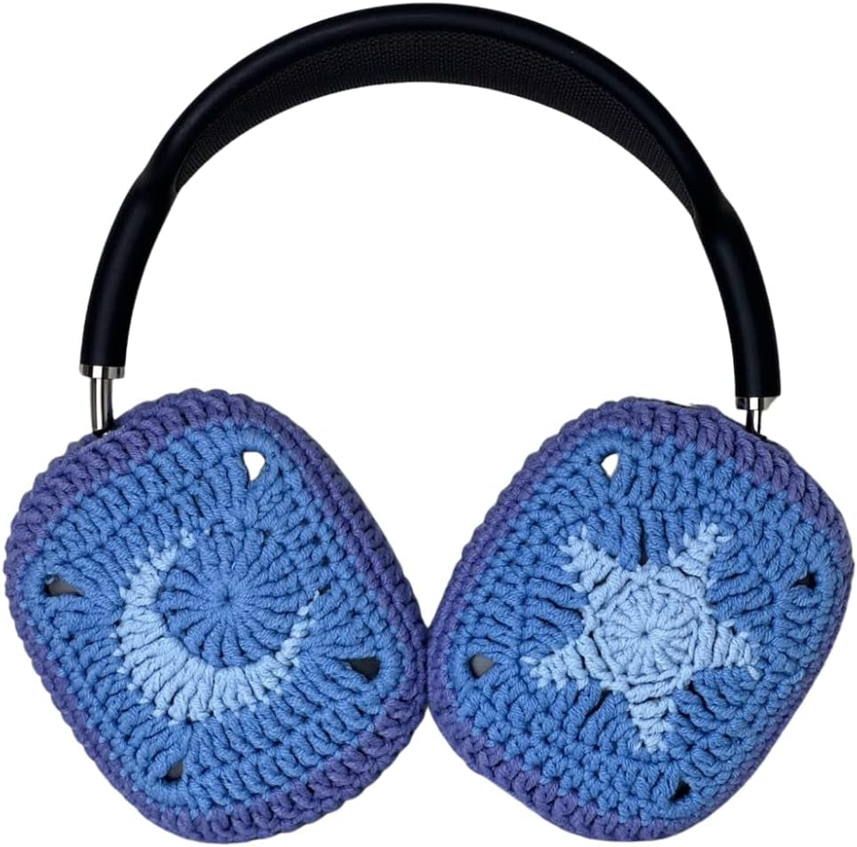 Apple Airpods Max Crochet Headphone Covers, Cute Airpods Max Case for Apple Headphones (Strawberry)  ggümm studio Moon & Star  