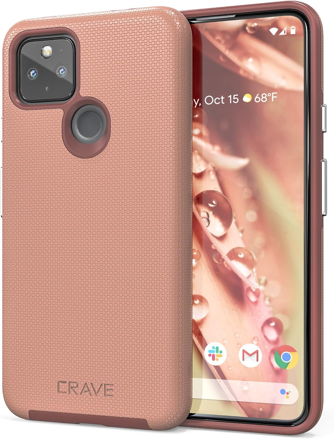 Crave Pixel 4A 5G Case, Dual Guard Protection Series Case for Google Pixel 4A (5G) - Forest Green  Crave Blush  