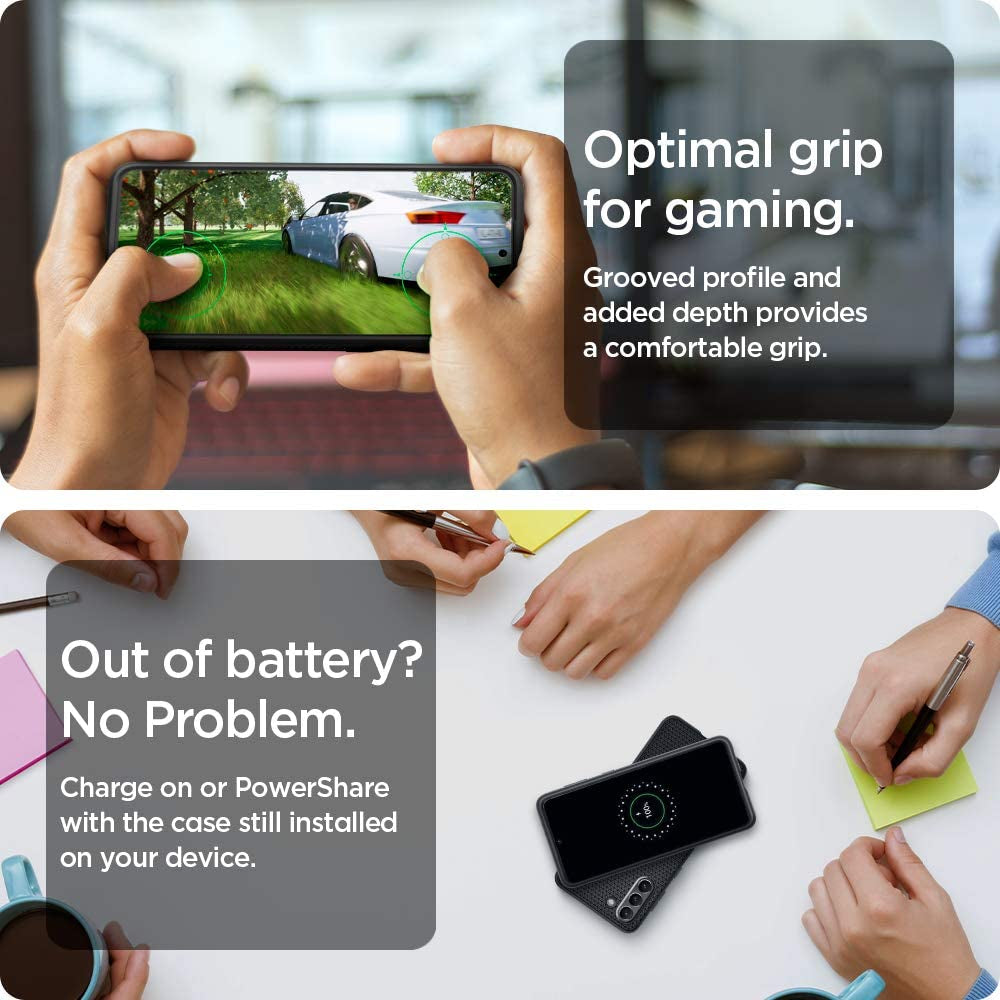 Spigen Liquid Air Armor [Military Grade] Designed for Galaxy S21 Case (2021) - Matte Black  Spigen   