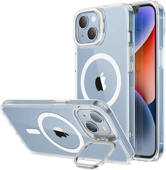 ESR Classic Stand Case with Halolock, Compatible with Iphone 14 Plus, Magsafe Compatible Case with Stand, Military Grade Protection, Built-In Camera Ring Stand, Scratch Resistant Back, Clear  ESR   