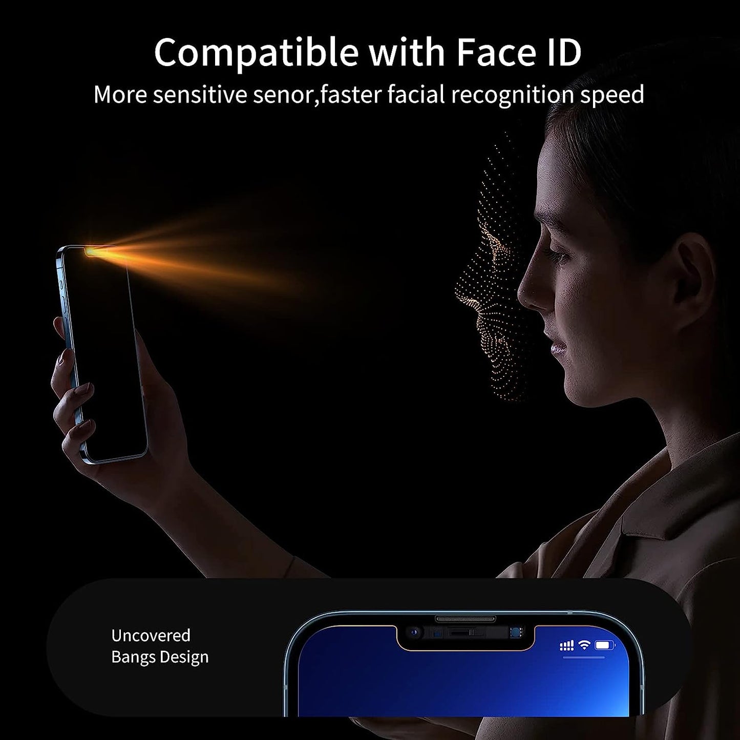 Unbreakcable Privacy Screen Protector for Iphone 14 / Iphone 13/13 Pro [2-Pack], Shatterproof Tempered Glass [True 28°Anti-Spy ] [Easy Installation Frame] [9H Hardness] [Bubble Free] for Apple 6.1''  UNBREAKcable   