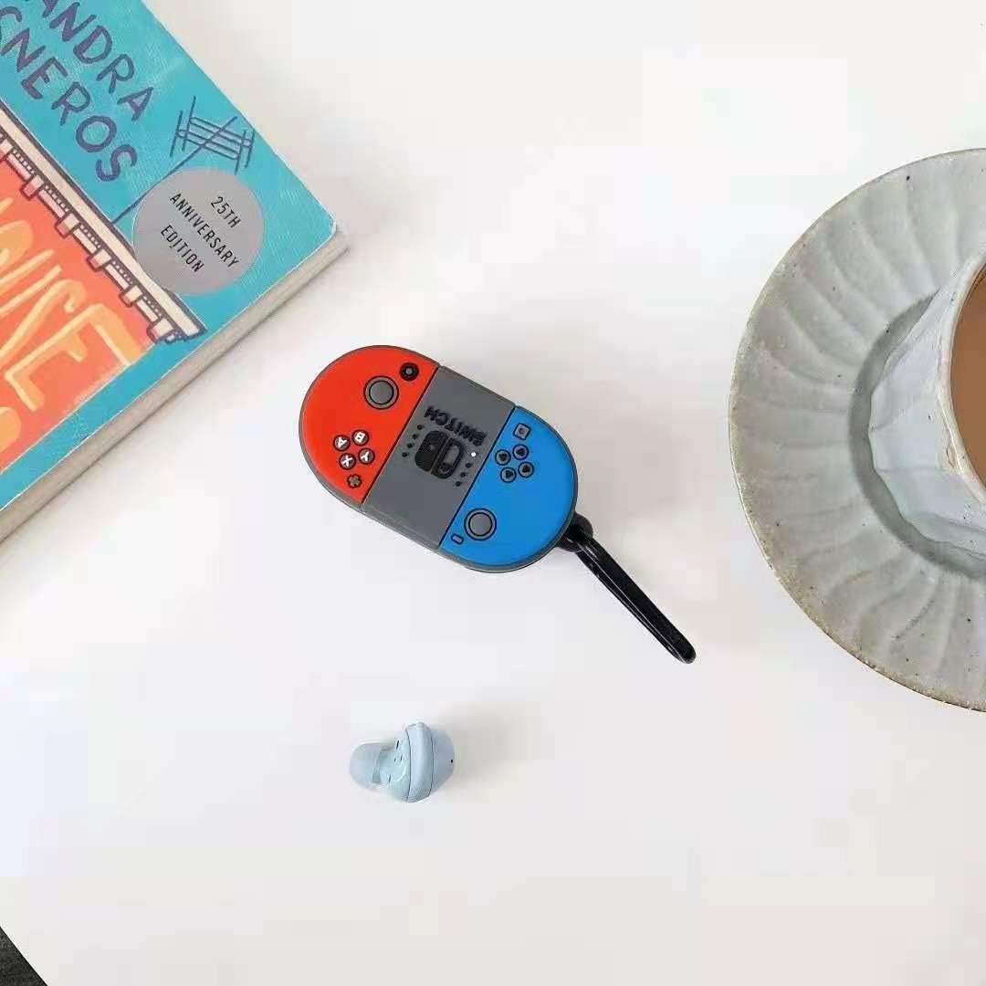 VARWANEO Silicone Case Cover for Galaxy Buds 2019/Galaxy Buds plus 2020, Full Body Protections with Carabiner/Ring, Anti-Lost & Shockproof Soft Skin for Samsung Galaxy Buds/Buds plus (Switch)  VARWANEO   