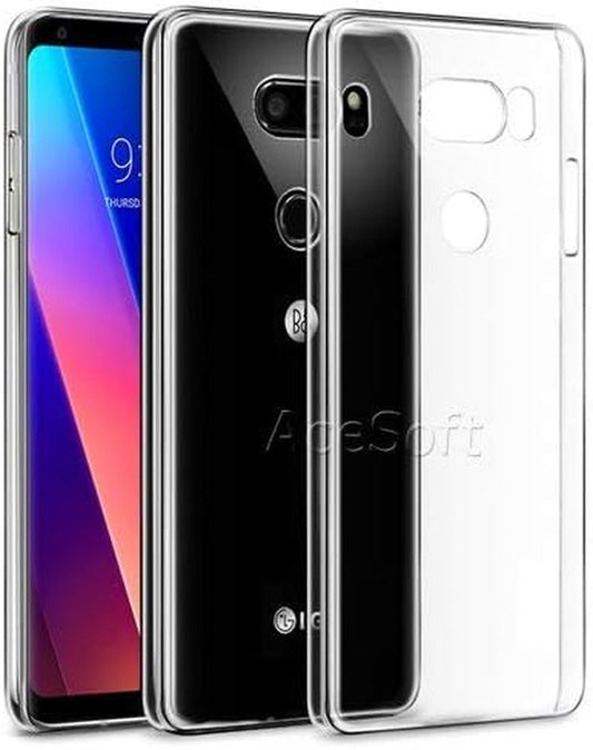 Sodapop Premium Scratch-Resistant Anti-Slip Ultra-Thin Slim Flexible TPU Full Edge Protective Back Case for LG V30 VS996 Verizon  SodaPop   