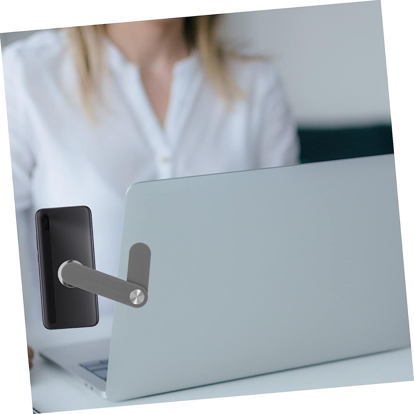 FUNOMOCYA Expand Mobile Phone Bracket Plastic Stand Tablet Laptop Cell Phone Stand for Desk Laptop Phone Holder Magnetic Laptop Phone Mount Phone Side Mount Clip Laptop Arm for Phone Monitor  FUNOMOCYA   