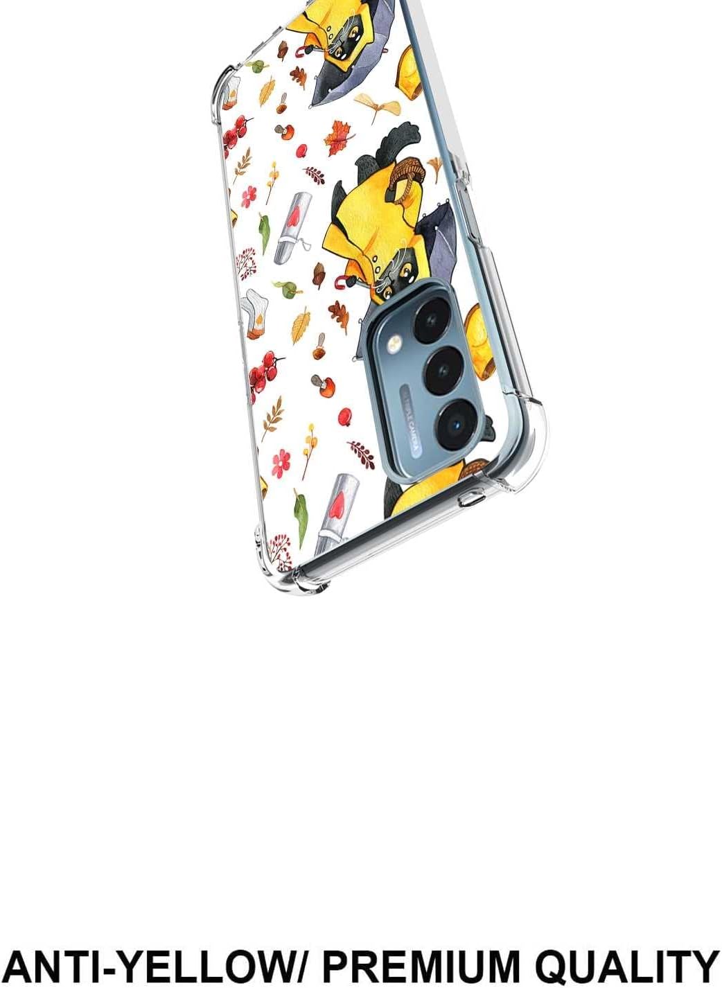 TOSIER Compatible with Oneplus Nord N200 5G/Oppo A93 5G Cat Case, Cute Watercolor Cat Kitten Autumn Leaves Mushroom Pattern for Oneplus Case Girls Boys, Soft TPU Case for Oneplus  TOSIER   