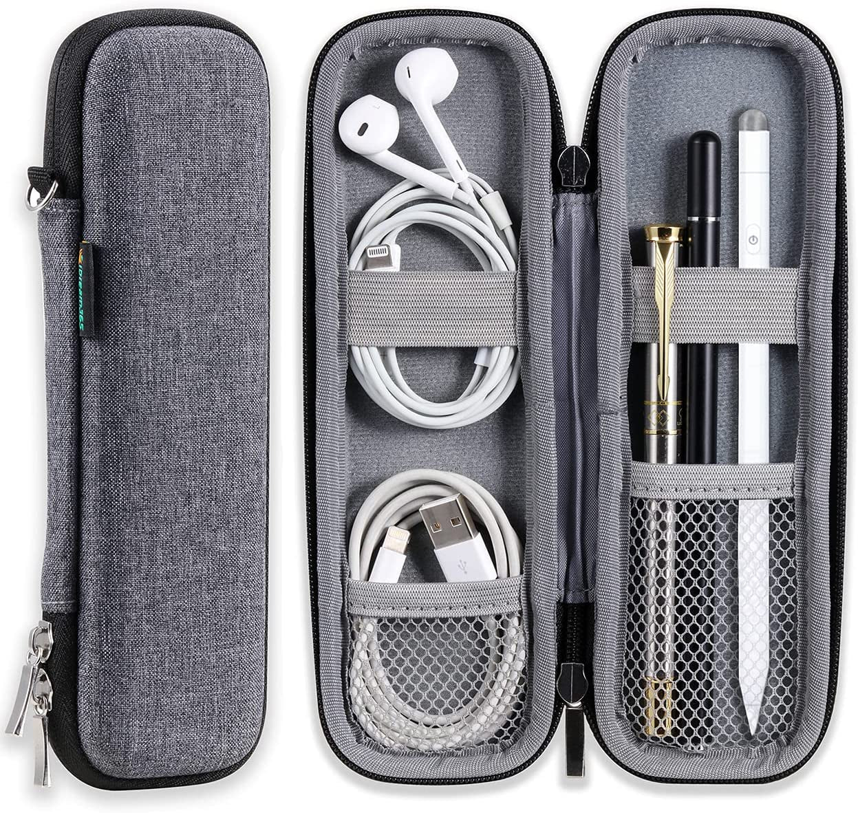 Idream365 Apple Pencil Case Holder,Slim EVA Carrying Case/Bag/Pouch/Holder for Apple Pencils,Executive Fountain Pen,Ballpoint Pen,Stylus Touch Pen-Black  iDream365 Grey  