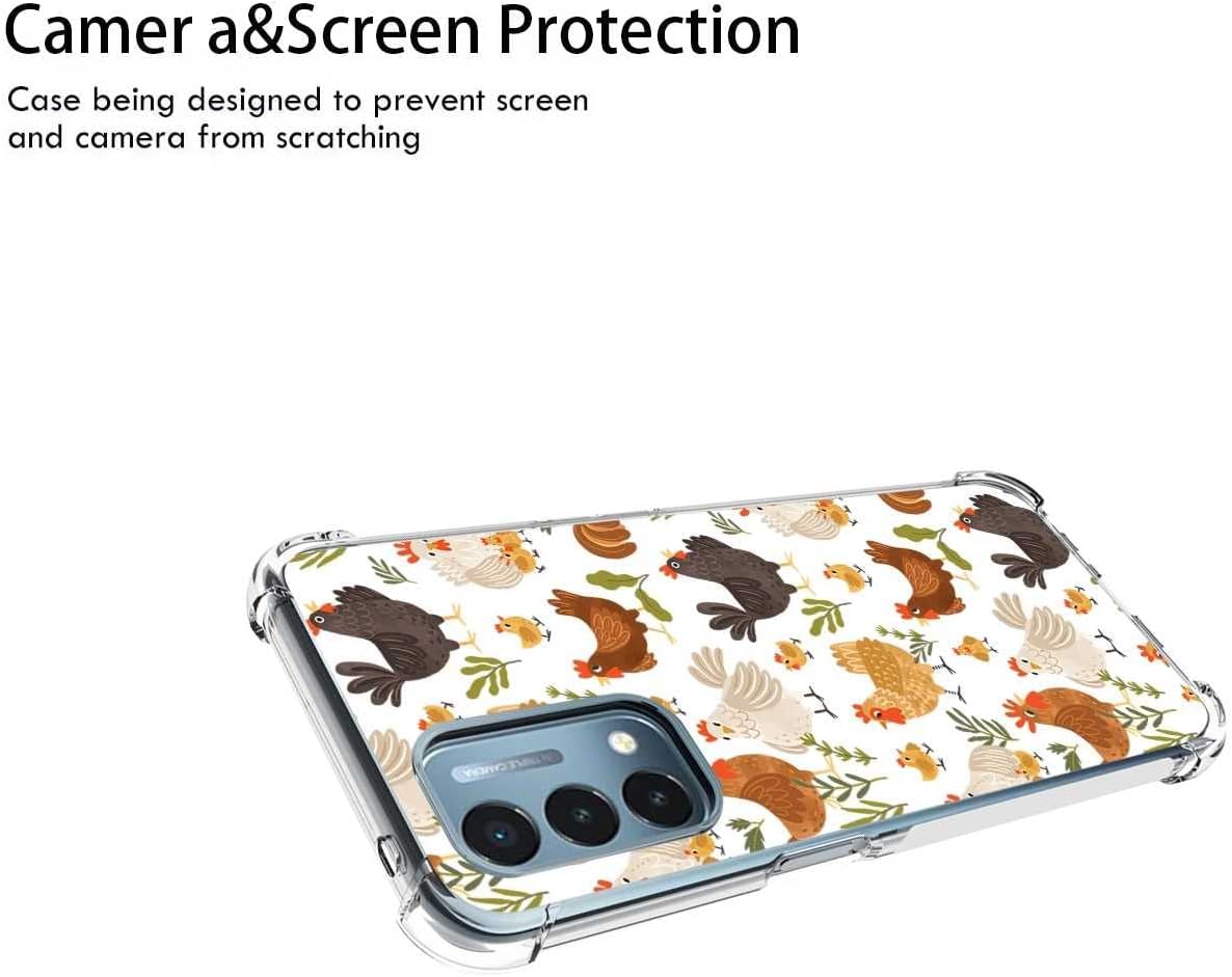 TOSIER Compatible with Oneplus Nord N200 5G/Oppo A93 5G Chicks Case, Cute Kawaii Roosters Chicken Chicks Hens Pattern for Oneplus Case Girls Boys, Soft TPU Case for Oneplus  TOSIER   
