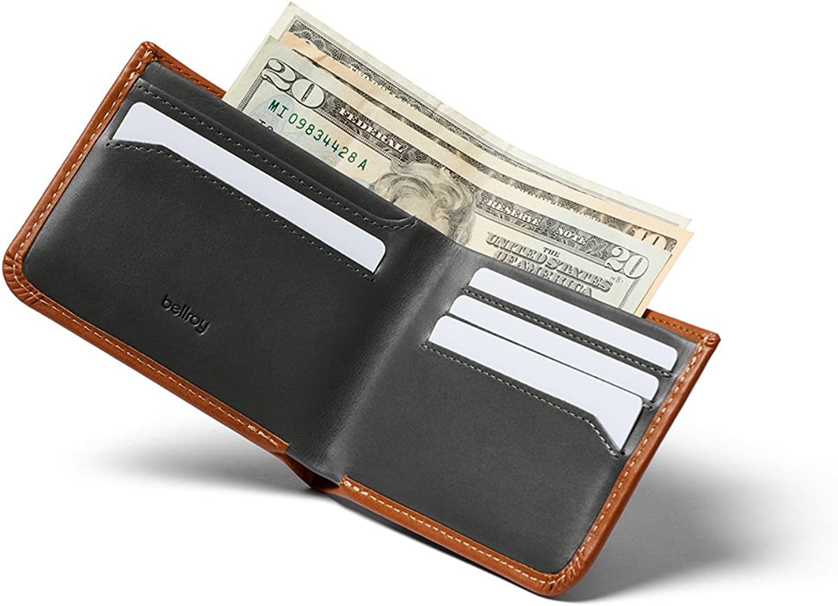 Bellroy Hide & Seek Wallet (Slim Leather Bifold Design, RFID Protected, Holds 5-12 Cards, Coin Pouch, Flat Note Section, Hidden Pocket)  Bellroy   