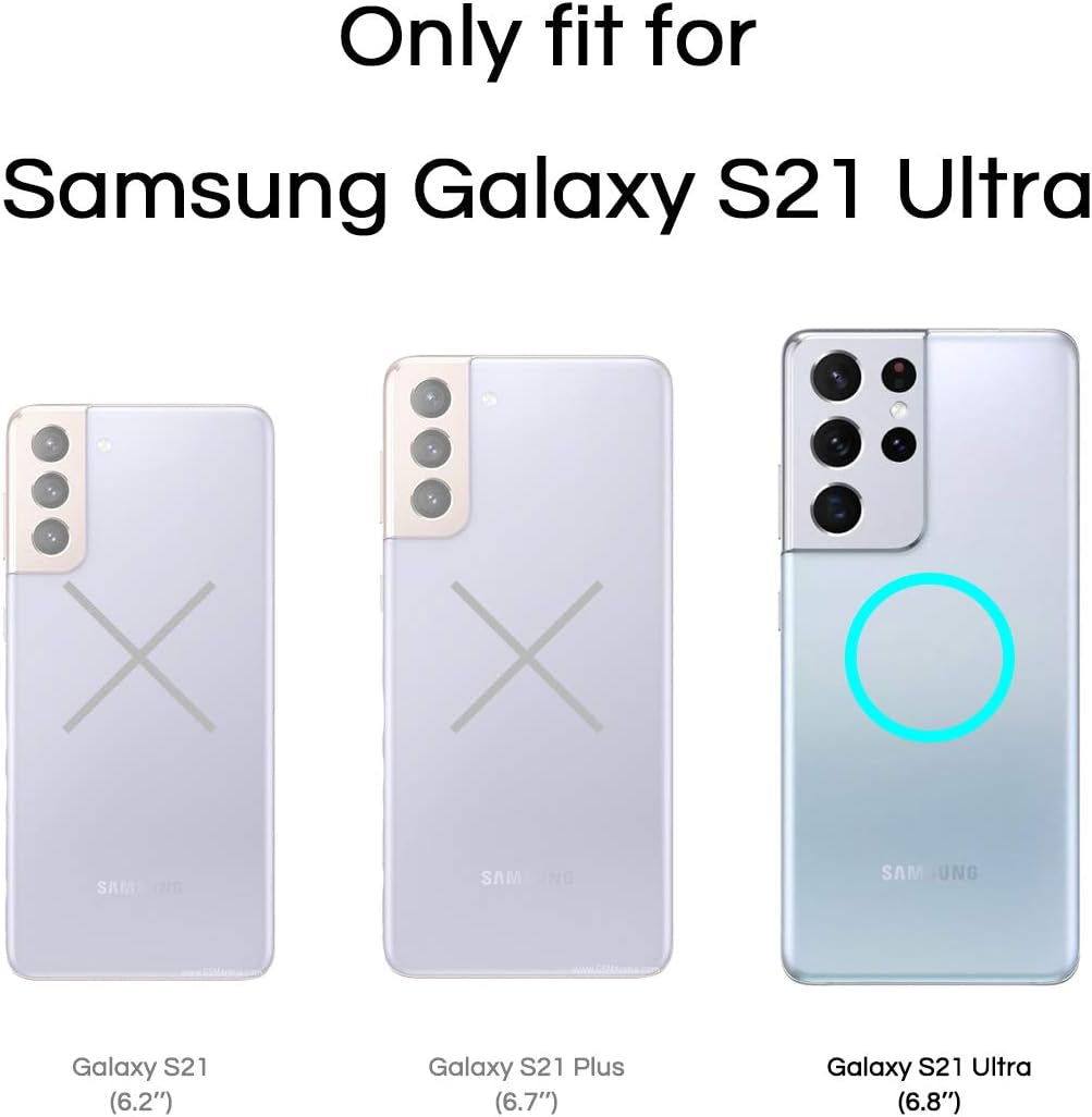 Aeska TPU for Samsung Galaxy S21 Ultra Case Clear, Ultra [Slim Thin] Flexible Clear TPU [Scratch-Resistant] Gel Rubber Soft Silicone Protective Phone Case Cover for Galaxy S21 Ultra 5G (Clear)  Aeska   