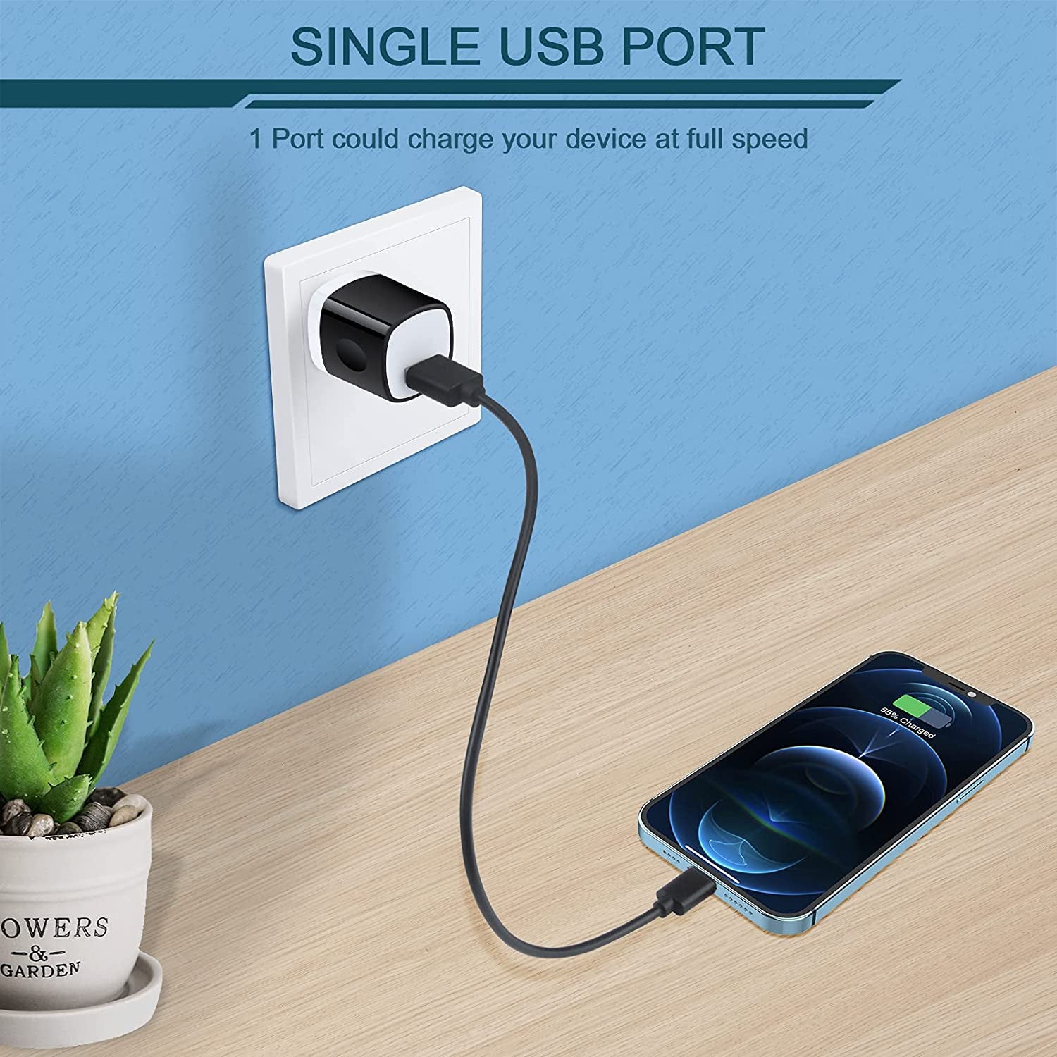 USB Wall Charger Plug, Fast Charging Block, AILKIN 5Pack 1A 1-Port Power Adapter Charging Cube Bricks Box for Iphone 14 13 12 Mini Pro Max/11/Xr/Xs/X/8/7, Ipad Pro/Air, Cell Phone USB a Plug Cargador  Shenzhen Putuo Technology Co.,Ltd   