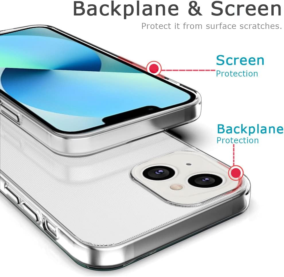 Ademen Clear Case for Iphone 13 Case 6.1 Inches Cute Ghost Case for Girls Women Soft TPU Protective Bumper Case Cover for Iphone 13(Ghost)  Ademen   