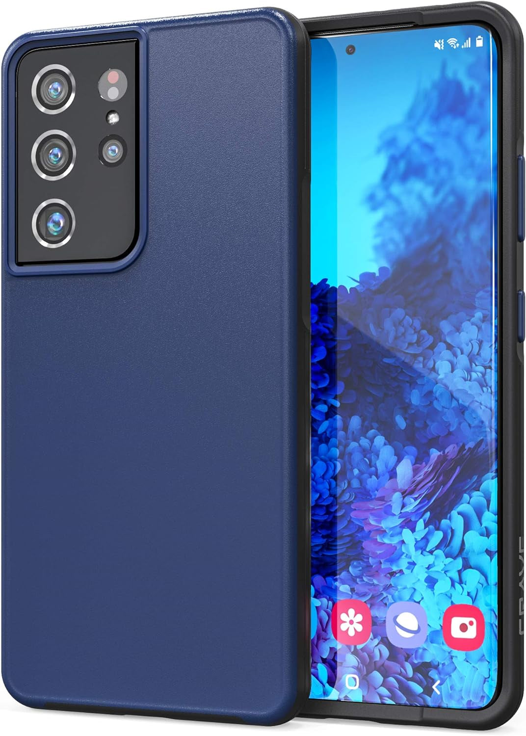 Crave Slim Guard for Galaxy S21 Ultra Case, Shockproof Case for Samsung Galaxy S21 Ultra, S21 Ultra 5G (6.8 Inch) - Navy  Crave   