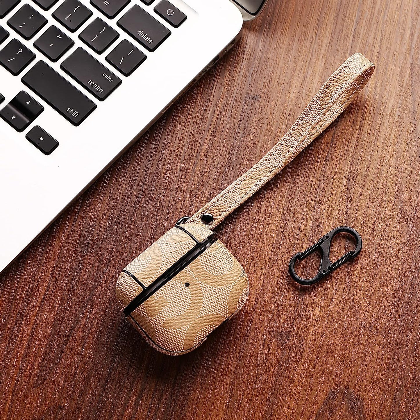 Raimot Airpods 3Rd Leather Elegant Case with Keychain Fully Protective Case for Airpods Accessories Gifts (Airpods 3Rd)  Raimot   