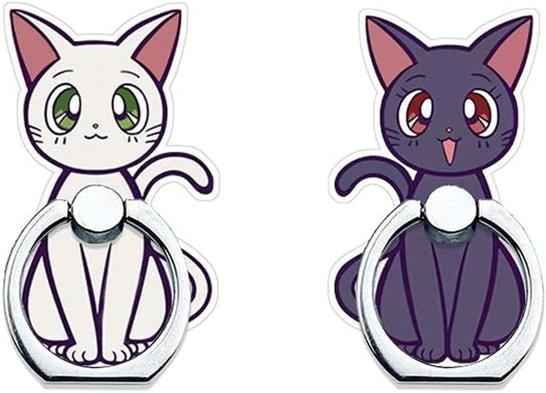 Phone Ring Holder Stand,Cute Animal Phone Ring Stand Holder 360 Rotation Finger Ring Grip Stand for Cellphones,Smartphones and Tablets  RRJQW Moon Cats  